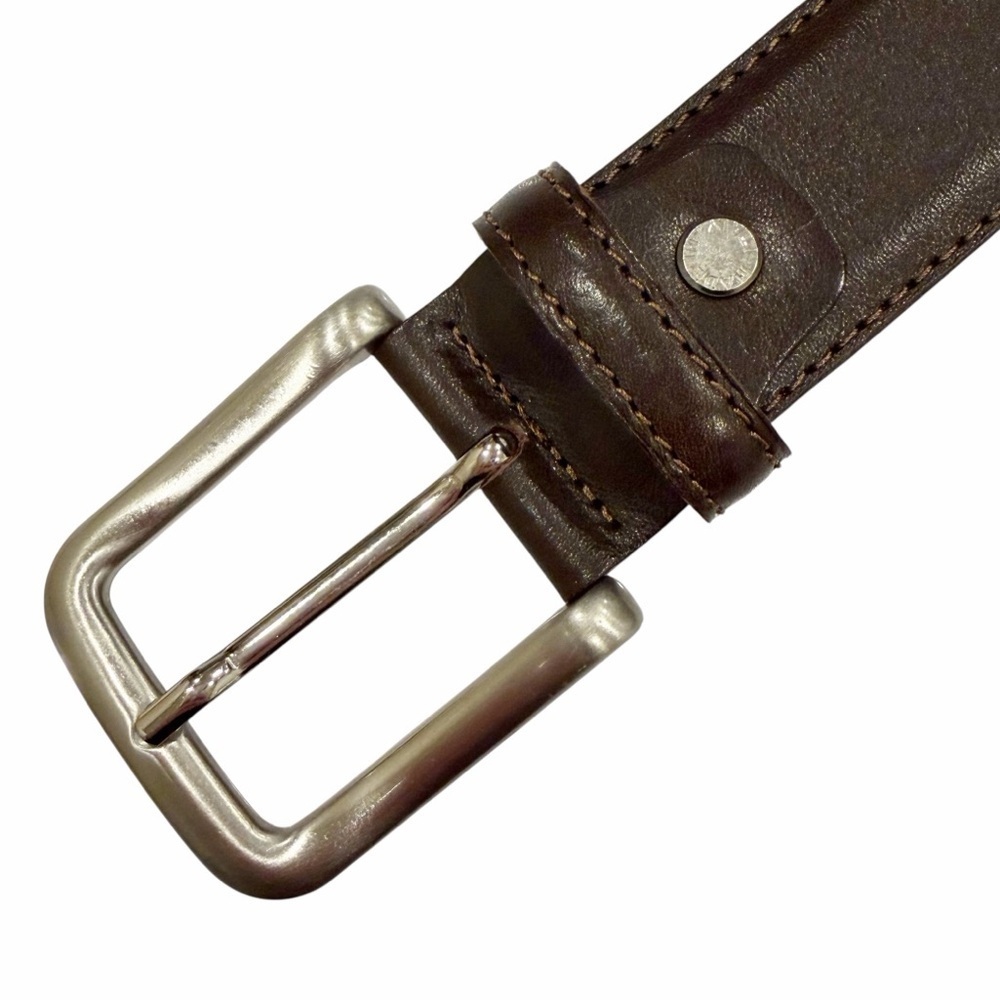 Officina Artigiana Brown Leather Made in Italy Belt size 40 - Picture 4 of 7